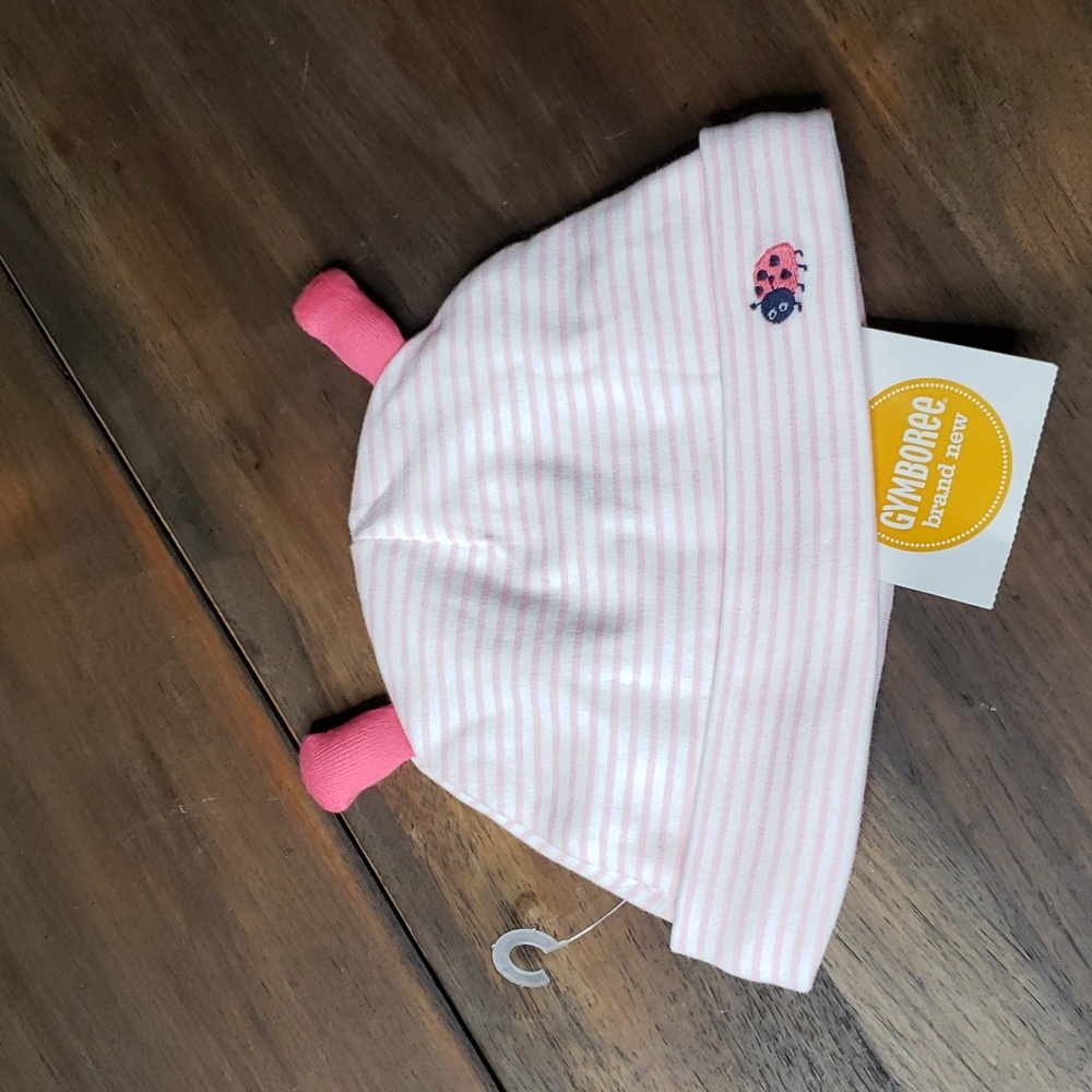 Gymboree NWT 2016 Cute As A Button Embroidered Lady Bug Hat